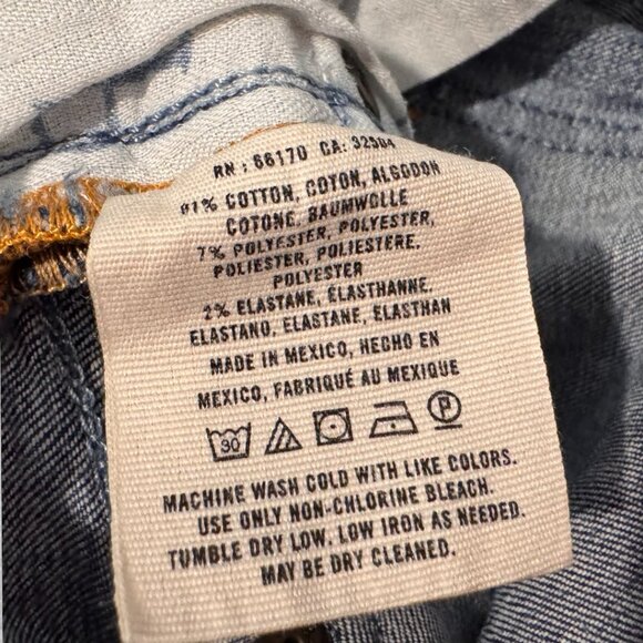 PILCRO and the Letterpress Roll-Up Stretch Denim Shorts Women's 4 / 27 - Picture 6 of 7